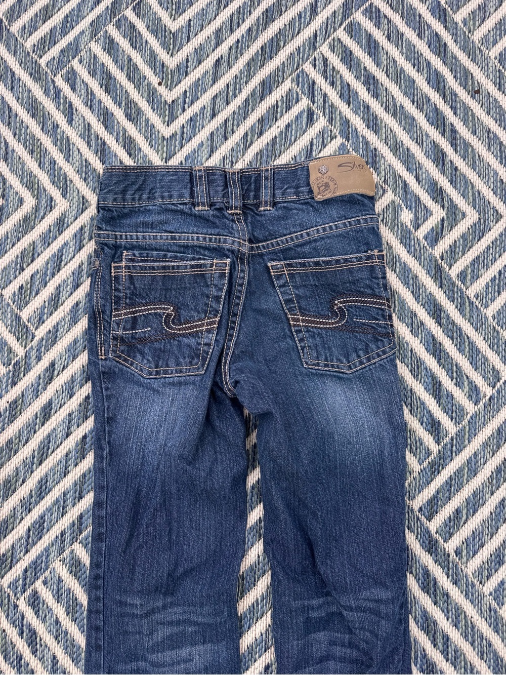 Silver Jeans Kids Dark Blue Flare Denim - Picture 3 of 4